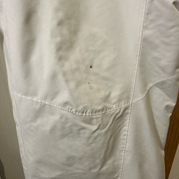 Columbia White Cargo Pants Waterproof Technical Fabric Snowpants - Picture 5 of 8